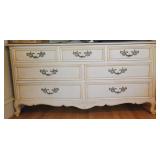 Kindel French Provencial 7 drawer dresser