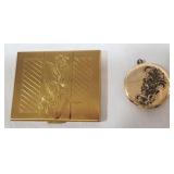 Elgin Ladies Compact & a Locket