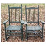 2 Porch rockers, as is - 38.5 x 23.5 x 27