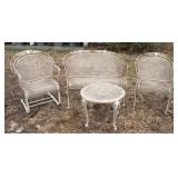 Vintage iron 4 piece patio furniture