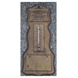 Vintage metal advertising thermometer - 8 x 4