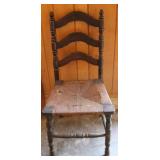 Rush seat chair - 38 x 17 x 16