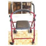 Rolling walker chair - 21 x 18 x 20