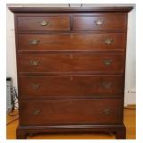 Mahogany 2 over 4 Drawer Chest