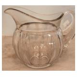 Heisey Colonial water pitcher - 8", signed