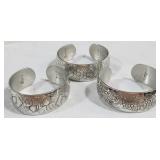 3 Pewter Cuffs