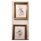 Pair of Vintage Bird Prints