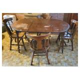 Table & 4 chairs, as is