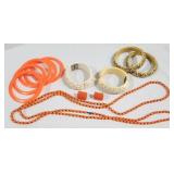 Group Lot of Mid-Century Jewelry, some Bakelite