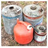 4 Gas cans