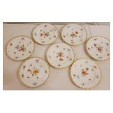 7 Royal Saxe 6.5" plates