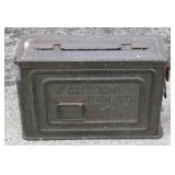 Metal military ammo box - 11 x 7 x 4