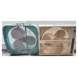 2 Vintage Box Fans