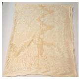 Lace Tablecloth - some staining, 65 x 80