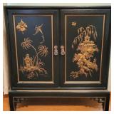 Oriental Design Double Door Credenza