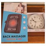 Back massager & clock