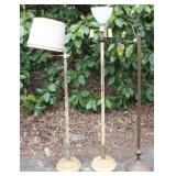 3 Vintage floor lamps, as is