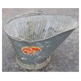 Galvanized coal bucket - 18 x 11