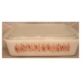 Vintage Proctor Silex milk glass dish with lid