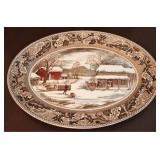 Large Johnson Bros oval platter - 20 x 16