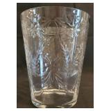 Vintage Polished Cut Flip Vase