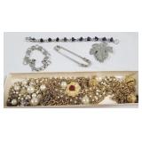 Group lot of Vintage Costume Jewelry