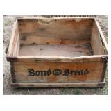 Vintage Bond Bread large wooden tray