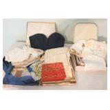 Lot of Assorted linens to include Bustier