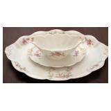 Bavarian platter and gravy boat