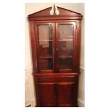 Mahogany corner cupboard - 80 x 34 x 18