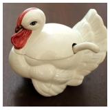 Turkey tureen with ladle - 6 x 7