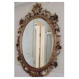 Oval Plastic Wall Mirror