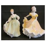 Pair Royal Doulton figurines-Fair Lady & Ninette