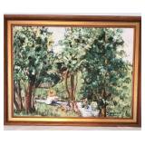 Framed Oil on Board, artist signed