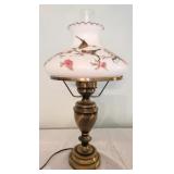 Vintage Lamp w/ hand painted shade