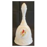 Fenton Hand painted Bell, artist signed