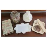 Box lot of Vanity Items & More