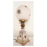 Vintage Lamp w/ violets