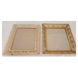 2 Vintage Brass Frames