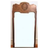 Baker Signed Burled Walnut Wall Mirror