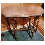 6 Leg Carved Table w/ scratches