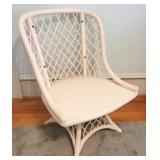 Woven Mid-Century Swivel Chair - NO cushions