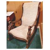 Gooseneck Carved Vintage Rocker