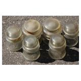 4 Glass 4" insulators