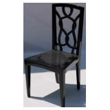 Alden Parkes black lacquer chair