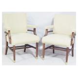 Pair of HON Upholstered MCM Armchairs