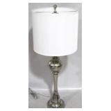 Chrome Metal Lamp - 30" tall