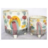 2 pc. Set of Three Hands Planters