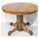Round Wood Table - 41.5" x 30"