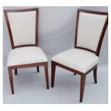 Pair Alden Parkes Couture side chairs